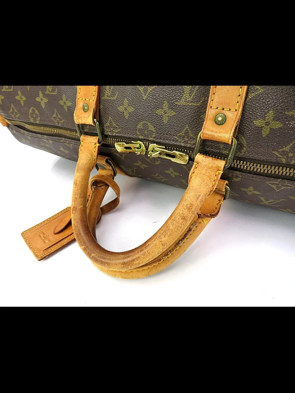 Louis Vuitton Brown Monogram Keepall Duffle Bag